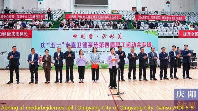 Åbning af medarbejdernes spil i Qingyang City of Qingyang City, Gansu